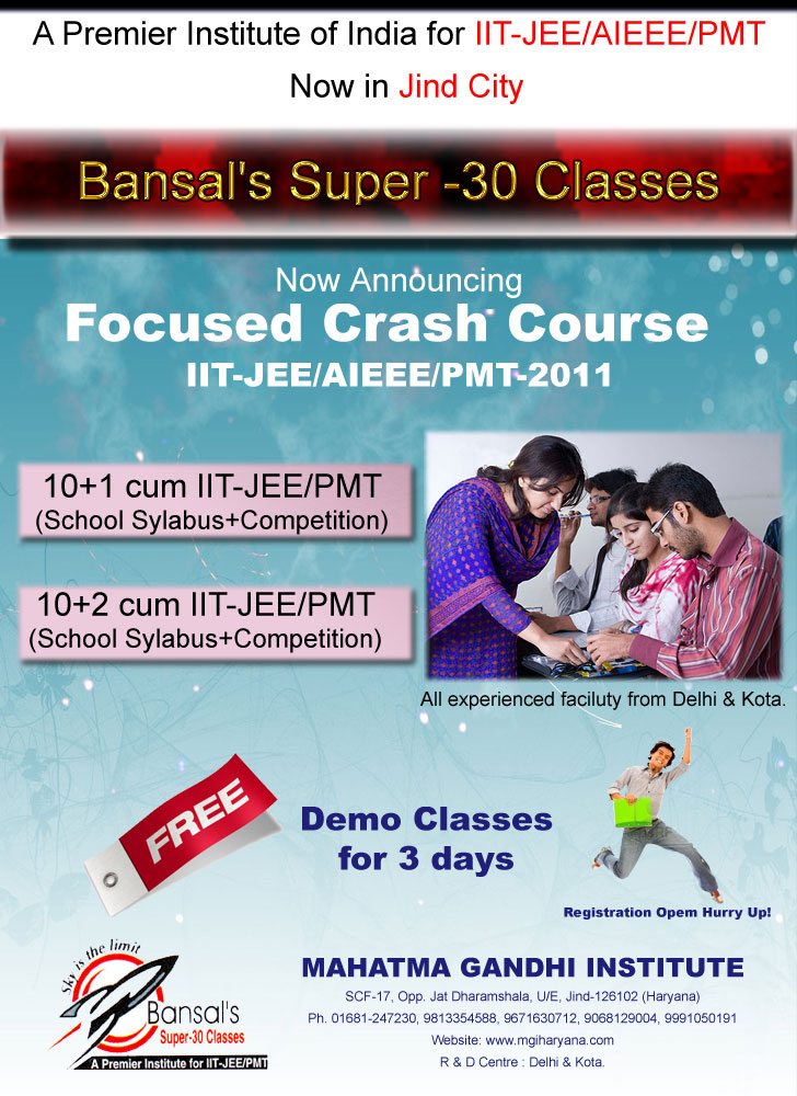 bansal super-30 classe jind