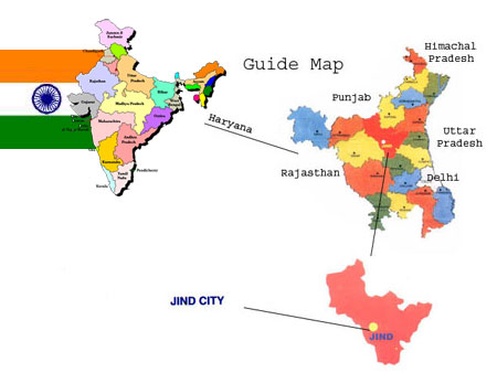 Guide Map of Distt Jind